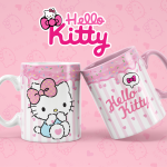 Taza Hello Kitty – Estilo Drip Cake Rosa
