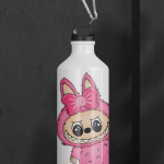 Tomatodo de Aluminio Monstruo Rosa | labubu rosa